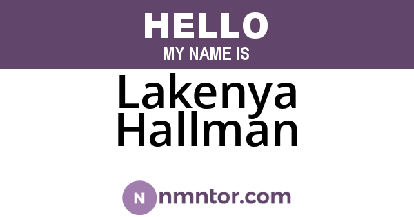 Lakenya Hallman