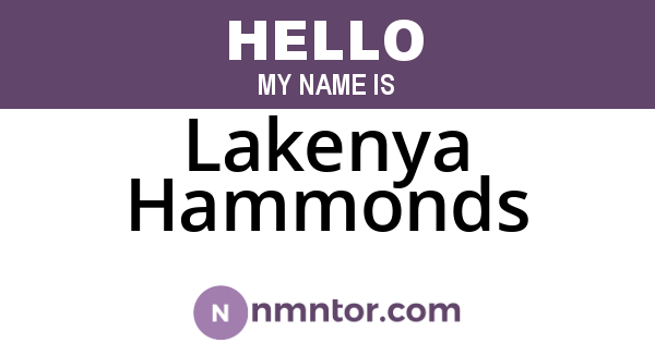 Lakenya Hammonds