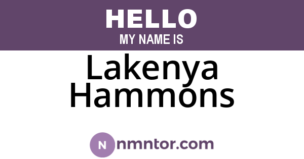 Lakenya Hammons