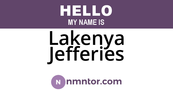 Lakenya Jefferies