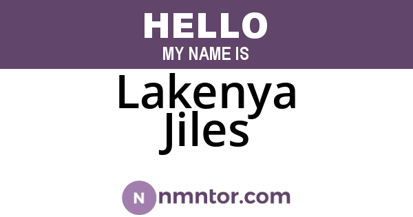 Lakenya Jiles