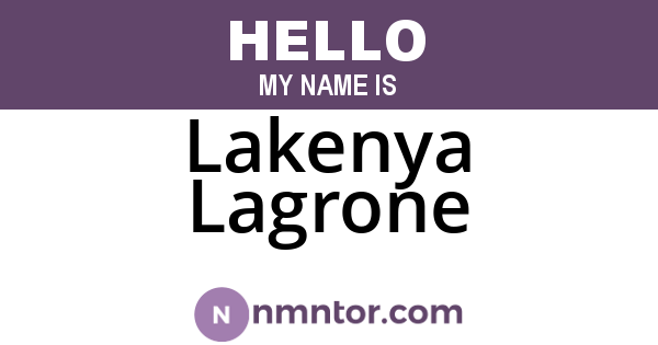 Lakenya Lagrone