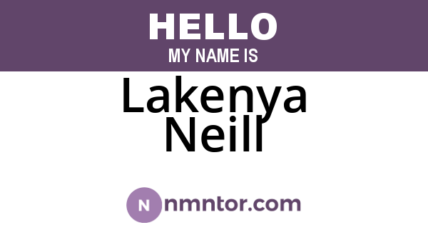 Lakenya Neill