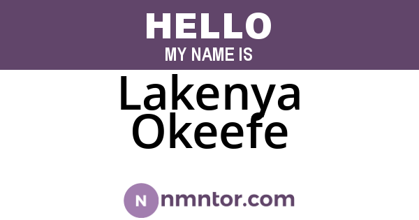 Lakenya Okeefe