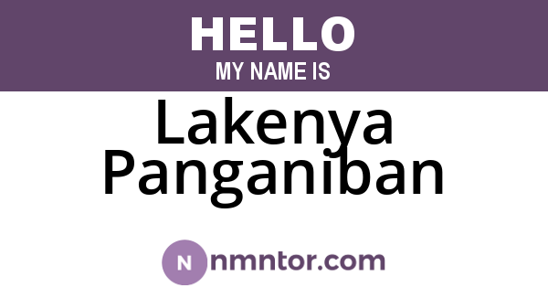 Lakenya Panganiban