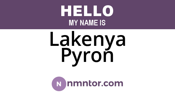 Lakenya Pyron