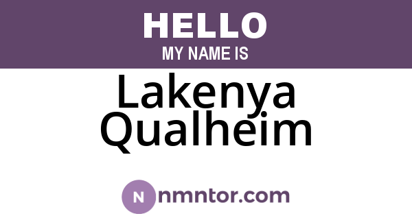 Lakenya Qualheim