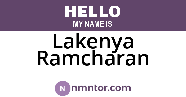 Lakenya Ramcharan