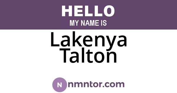 Lakenya Talton