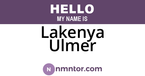 Lakenya Ulmer