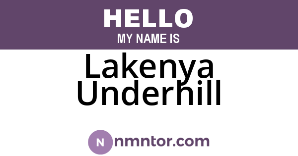 Lakenya Underhill