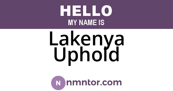Lakenya Uphold