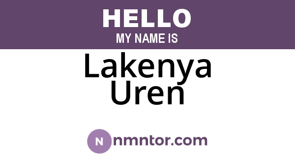 Lakenya Uren
