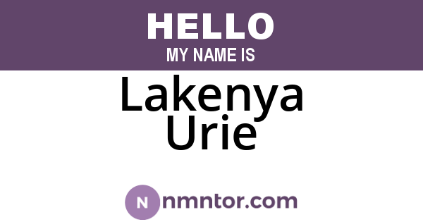Lakenya Urie