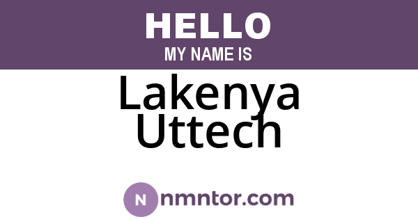 Lakenya Uttech