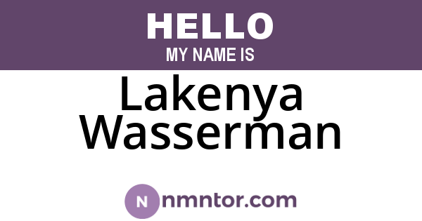 Lakenya Wasserman