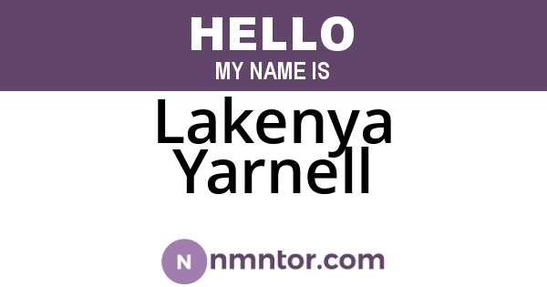 Lakenya Yarnell
