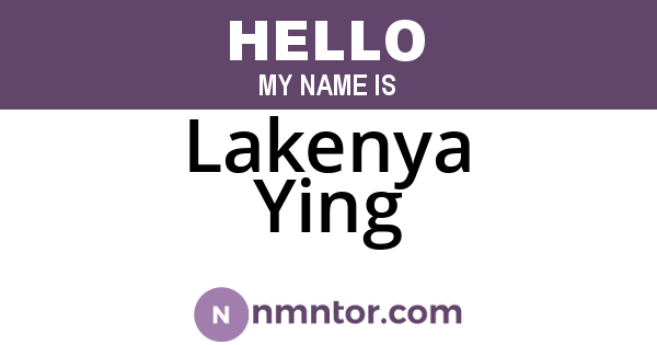 Lakenya Ying