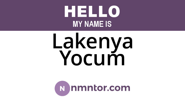 Lakenya Yocum