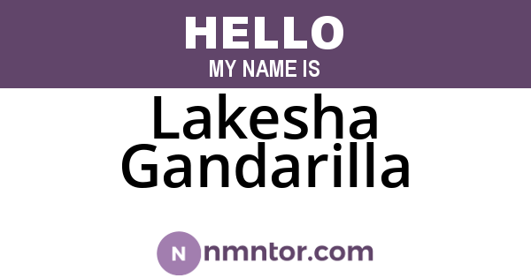 Lakesha Gandarilla