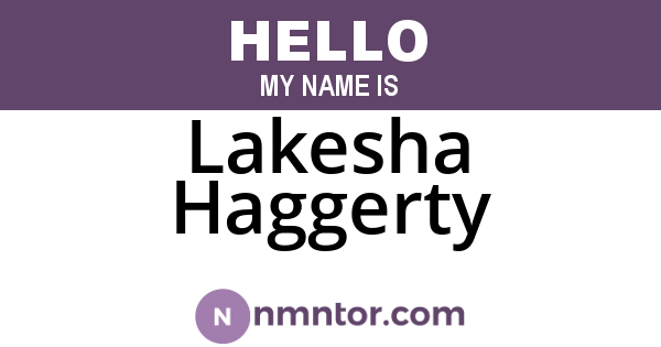 Lakesha Haggerty