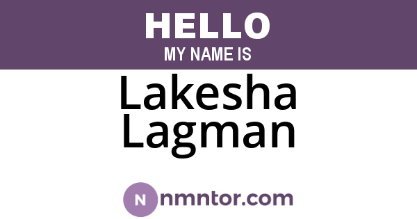 Lakesha Lagman