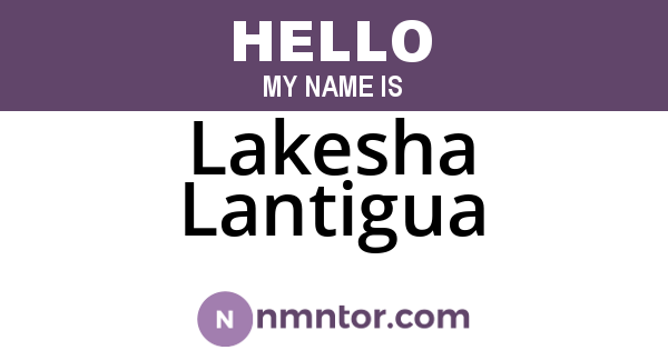 Lakesha Lantigua