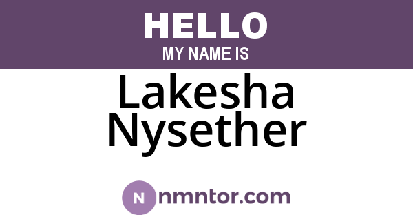 Lakesha Nysether