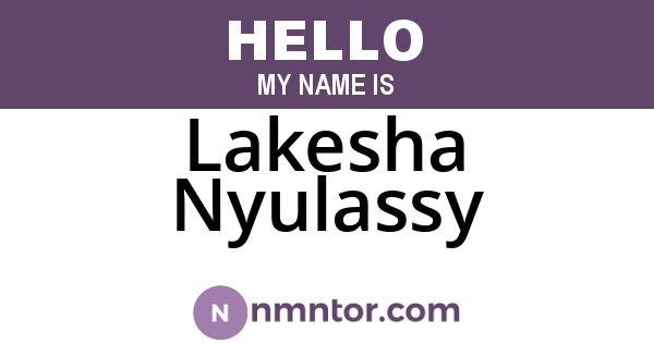 Lakesha Nyulassy