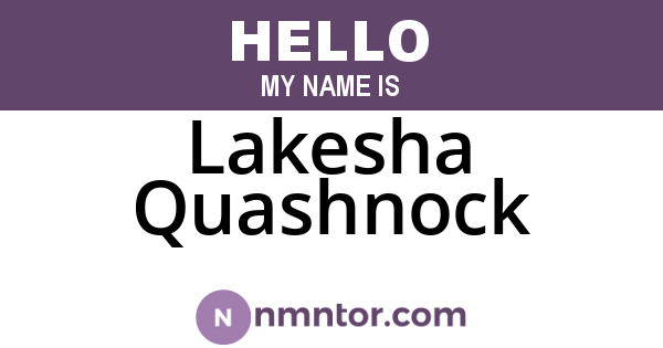 Lakesha Quashnock