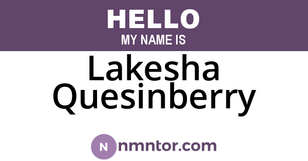 Lakesha Quesinberry