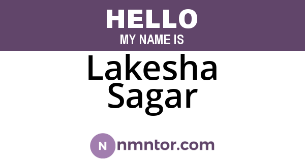Lakesha Sagar