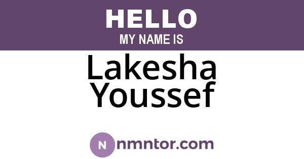Lakesha Youssef