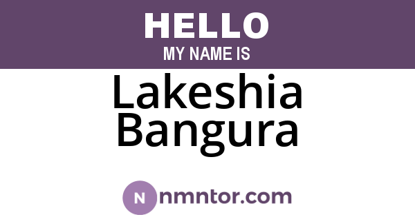 Lakeshia Bangura