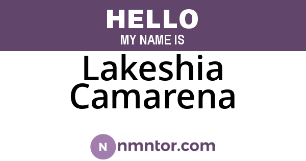 Lakeshia Camarena