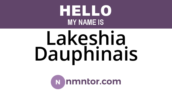 Lakeshia Dauphinais