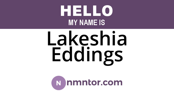 Lakeshia Eddings