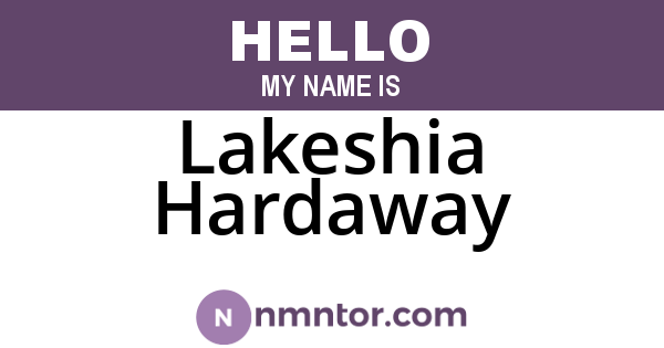 Lakeshia Hardaway