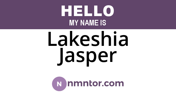 Lakeshia Jasper
