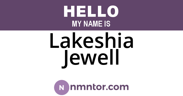 Lakeshia Jewell