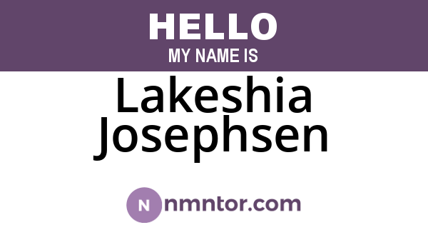 Lakeshia Josephsen