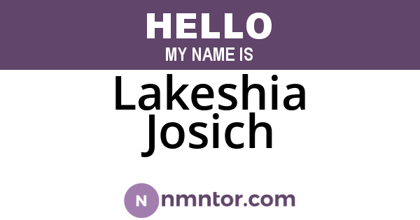Lakeshia Josich