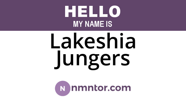 Lakeshia Jungers