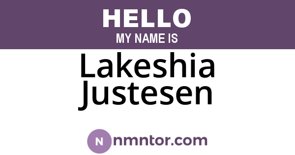 Lakeshia Justesen