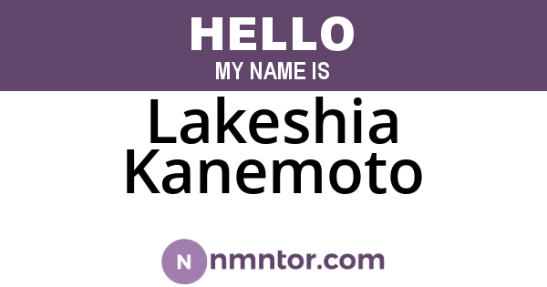Lakeshia Kanemoto