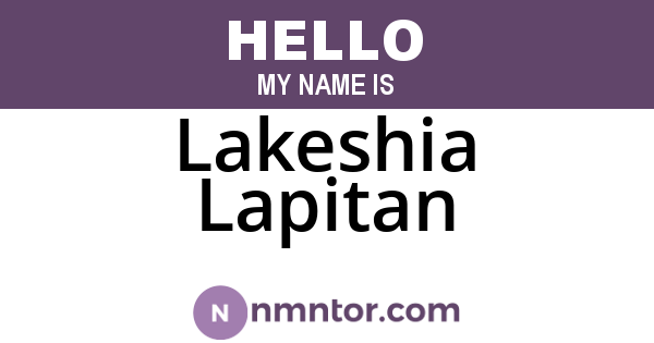 Lakeshia Lapitan