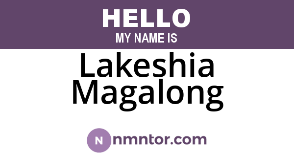 Lakeshia Magalong