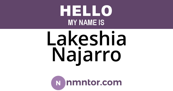 Lakeshia Najarro