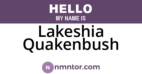Lakeshia Quakenbush