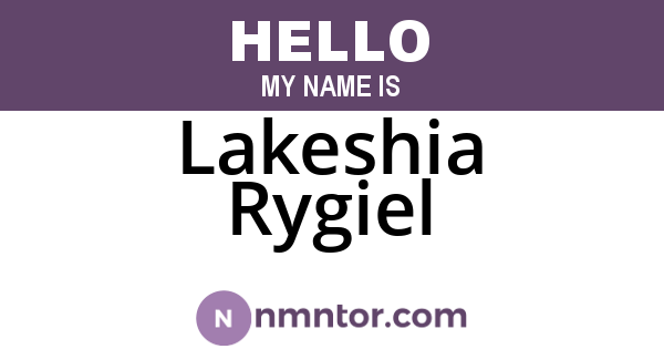 Lakeshia Rygiel